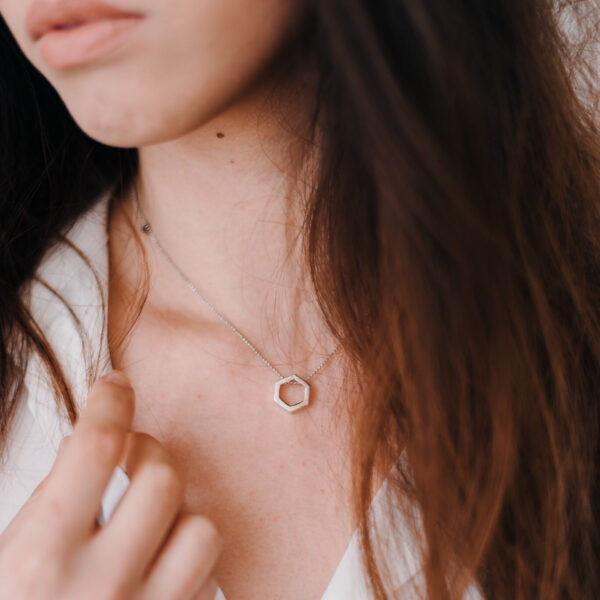 The hexagon necklace