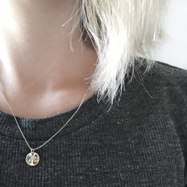 The stamped necklace