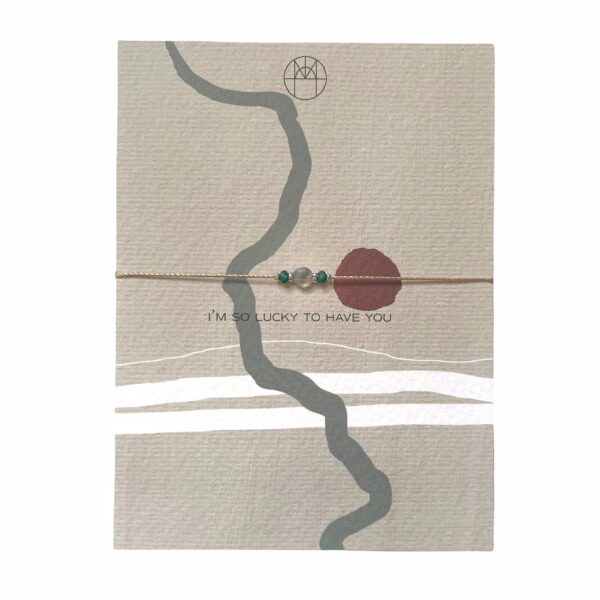 Quotekaartje + armband disc