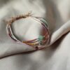 Desi armband met Miyuki glaskraaltjes en aventurijn, labradoriet of granaat