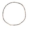 Gouden rhodoniet ketting met initiaal