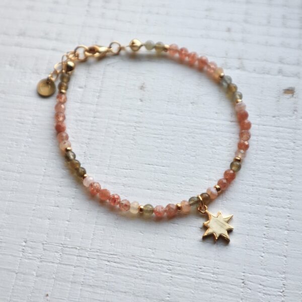 Edelsteen armband met ster