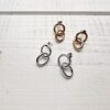 Maysa sterling zilver en gouden oorbellen
