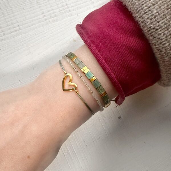Armbanden set met Femi de Valentijns armband met hartje