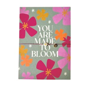 Quote kaartje + koordarmband bloem