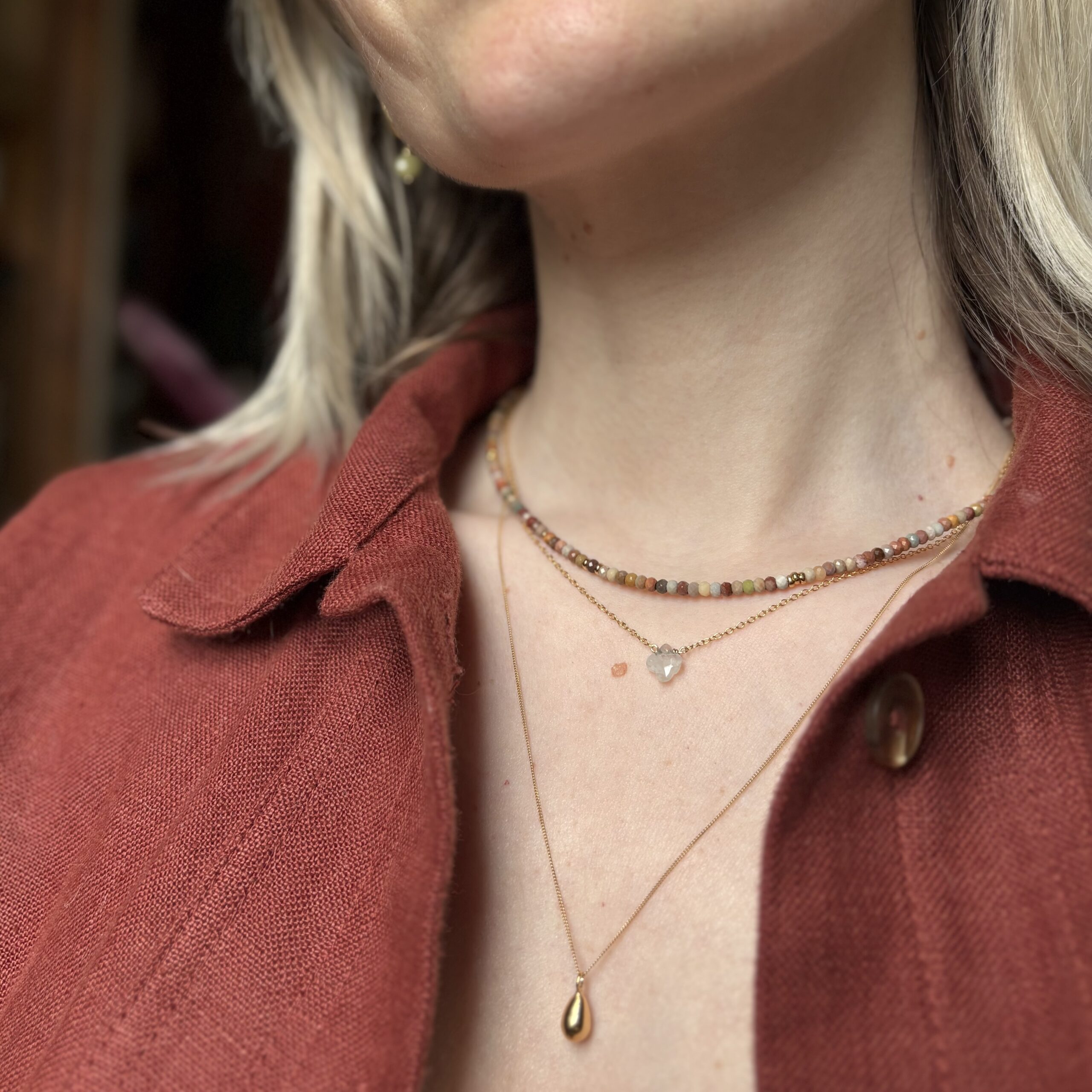 Edelsteen ketting "Isée” - Afbeelding 2