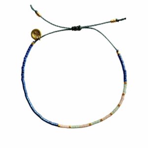 Koordarmband met Miyuki glaskraaltjes.